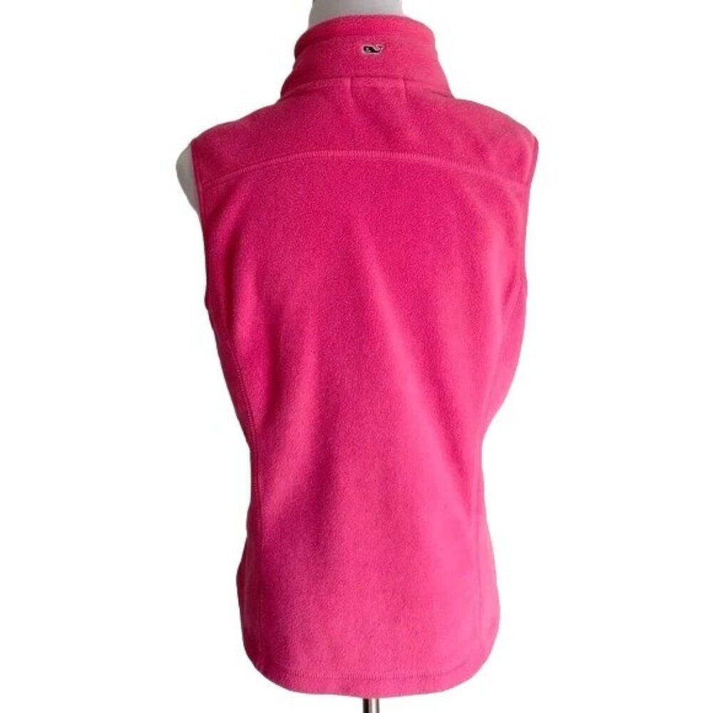 Vineyard Vines Westerly Pink Fleece Vest - Picture 6 of 8